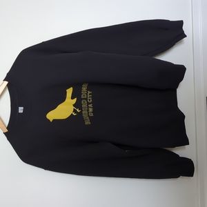 Gildan | Bluebird Diner Iowa City sweatshirt in black/yellow, M